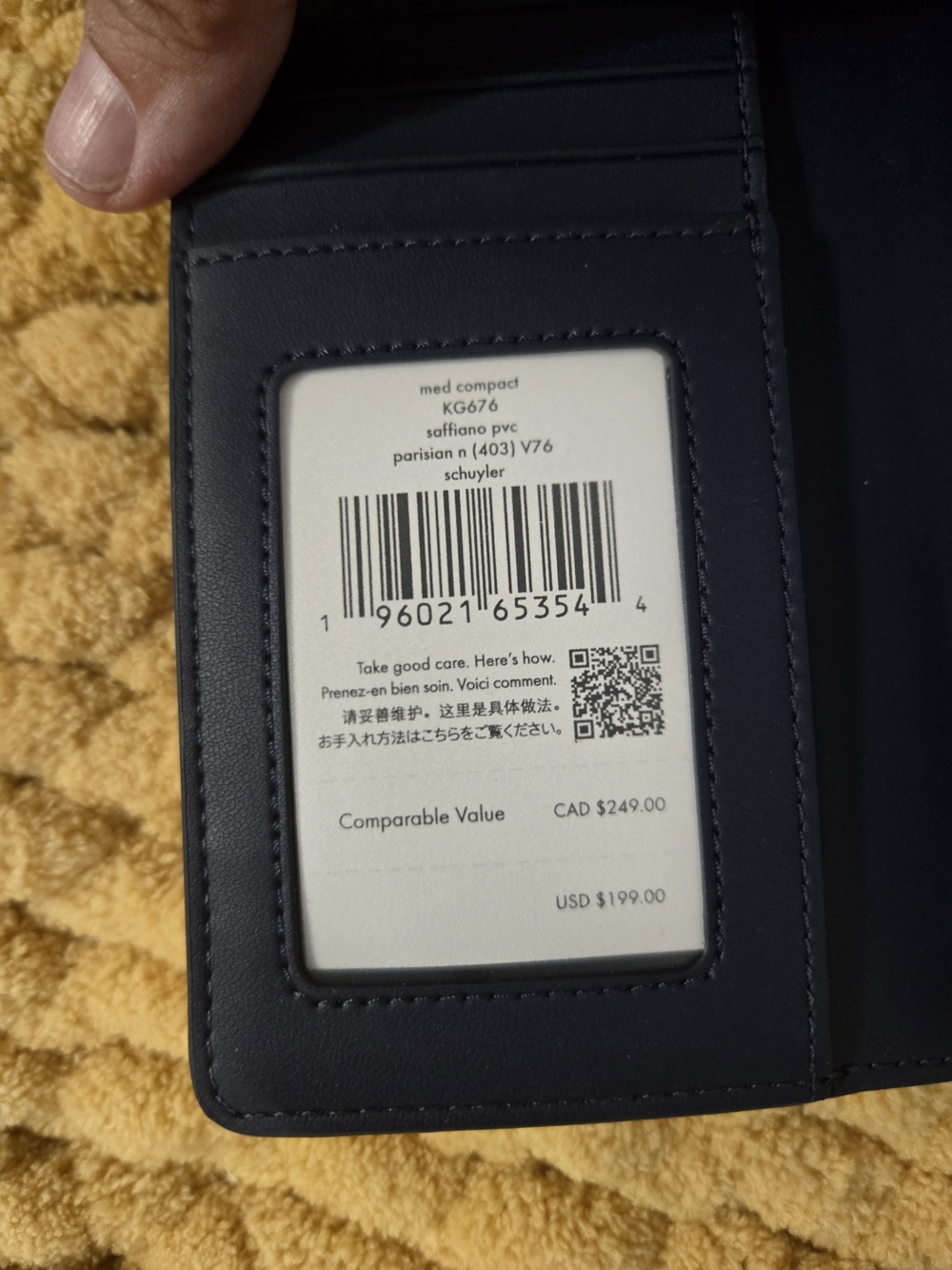 kate spade Navy Saffiano Shoulder Bag & Wallet Set - Picture 10 of 11